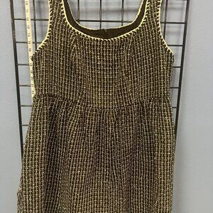 ✅ Plus Size Tweed Mini Dress – U-Neck, Solid Color – Size 3L